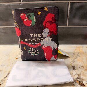 ♠️ Marc Jacobs 'City Capsule' Pebble Leather Las Vegas Passport Holder -  NWT 🎲